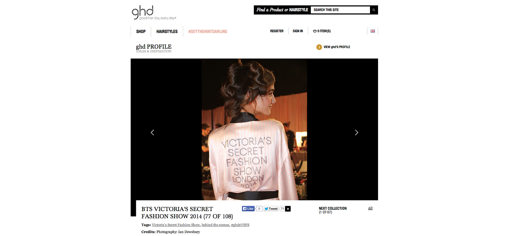 Victoria's Secret Fashion Show / ghd / London 2014